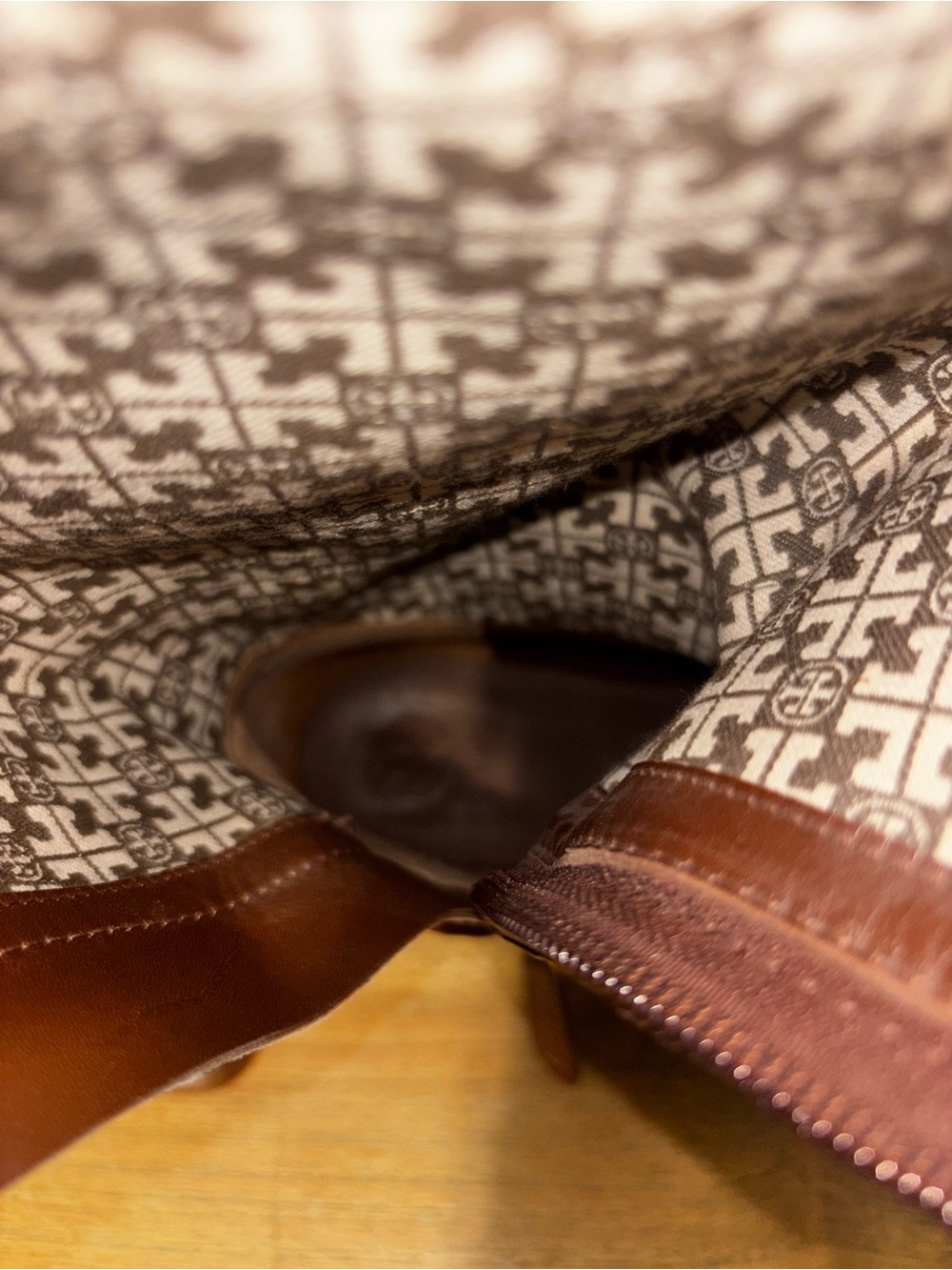 Tory Burch Junction Brown Pebbled Leather Tall Riding Boots Size 7.5 EUC! $498 - Picture 6 of 9